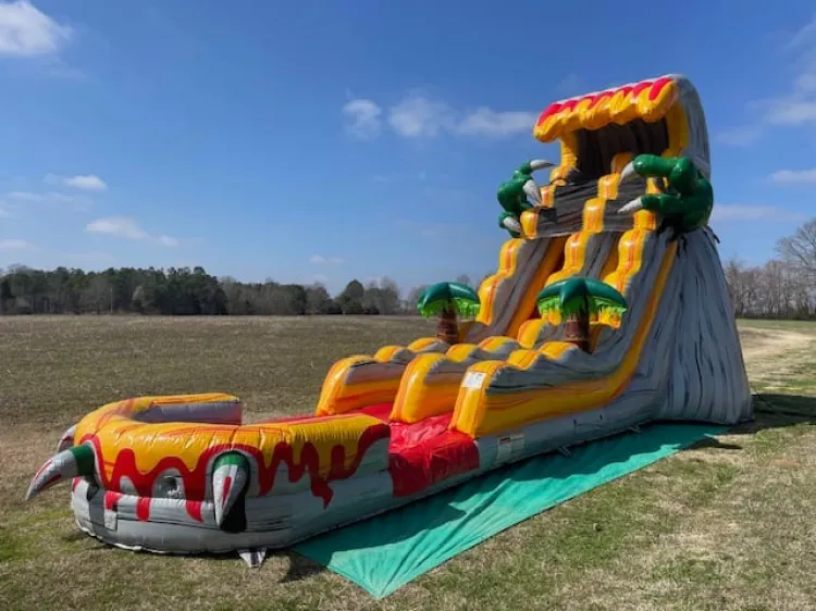 The T-Rex 19' Wet/Dry Single Lane Slide