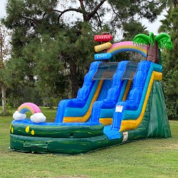JCXD WS15BC 02201 1747146951 Beach Party 15' Wet/Dry Single Lane Slide